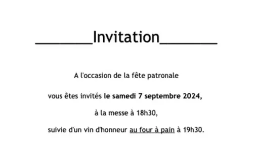 invitation fête